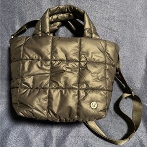 lululemon Black Quilted Tote